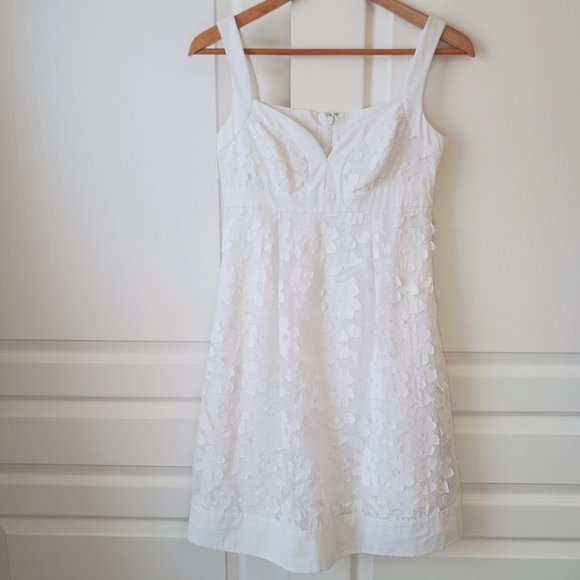 Cache Women's White Sweetheart Neckline Floral Sundress Size 2 - Picture 1 of 15
